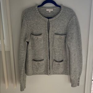 J. Crew Women's Gray Cardigan Sweater
